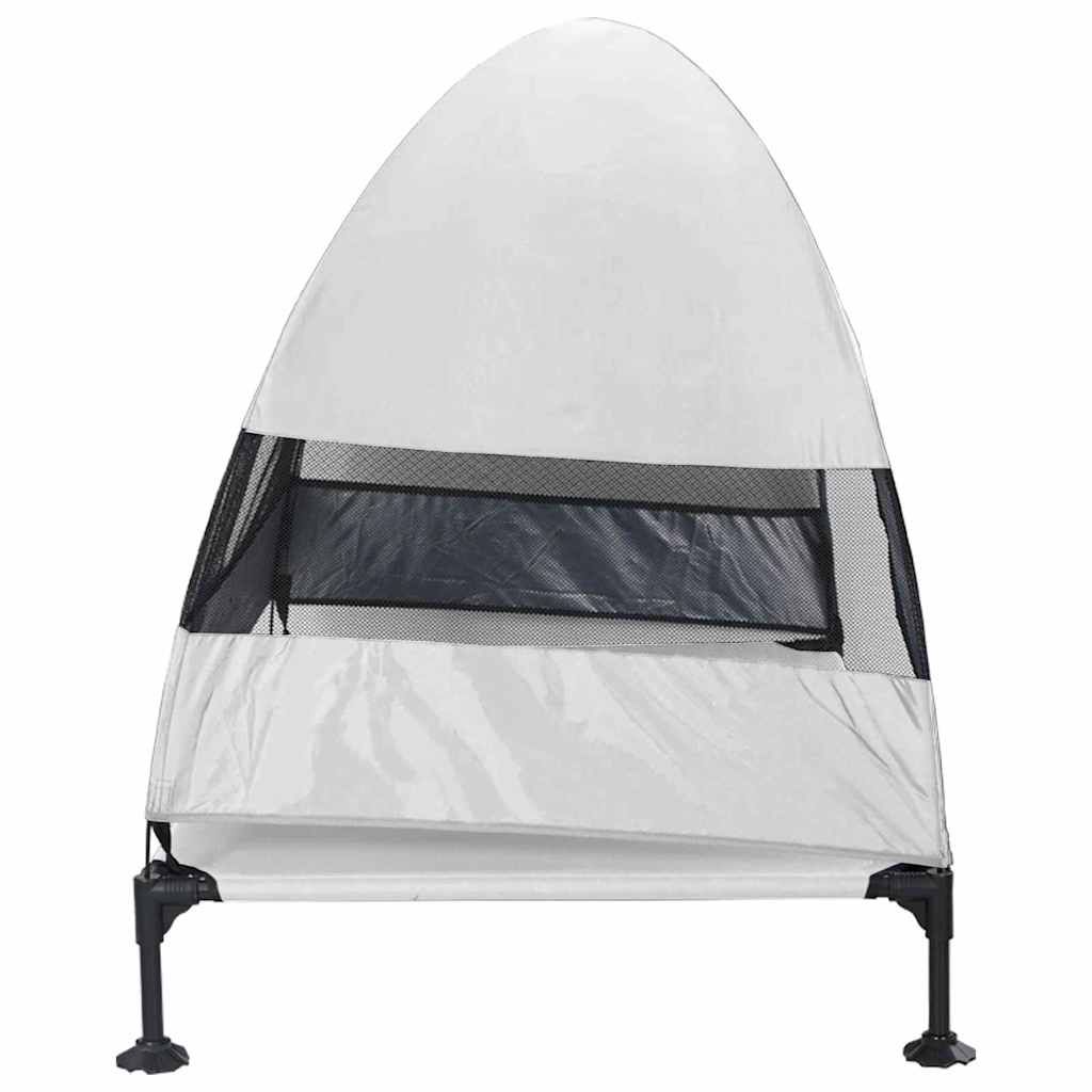 Korotettu Koiranpeti Harmaa Hopea 127 X 81 X 108 Cm