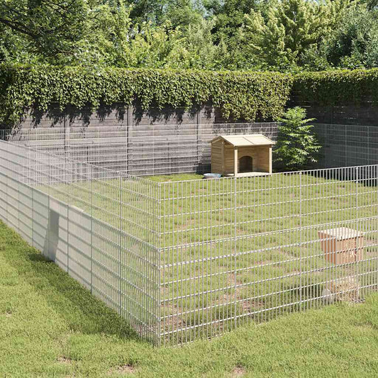Eläinhäkki Free Range 48-Paneelia Galvanoitu Rauta