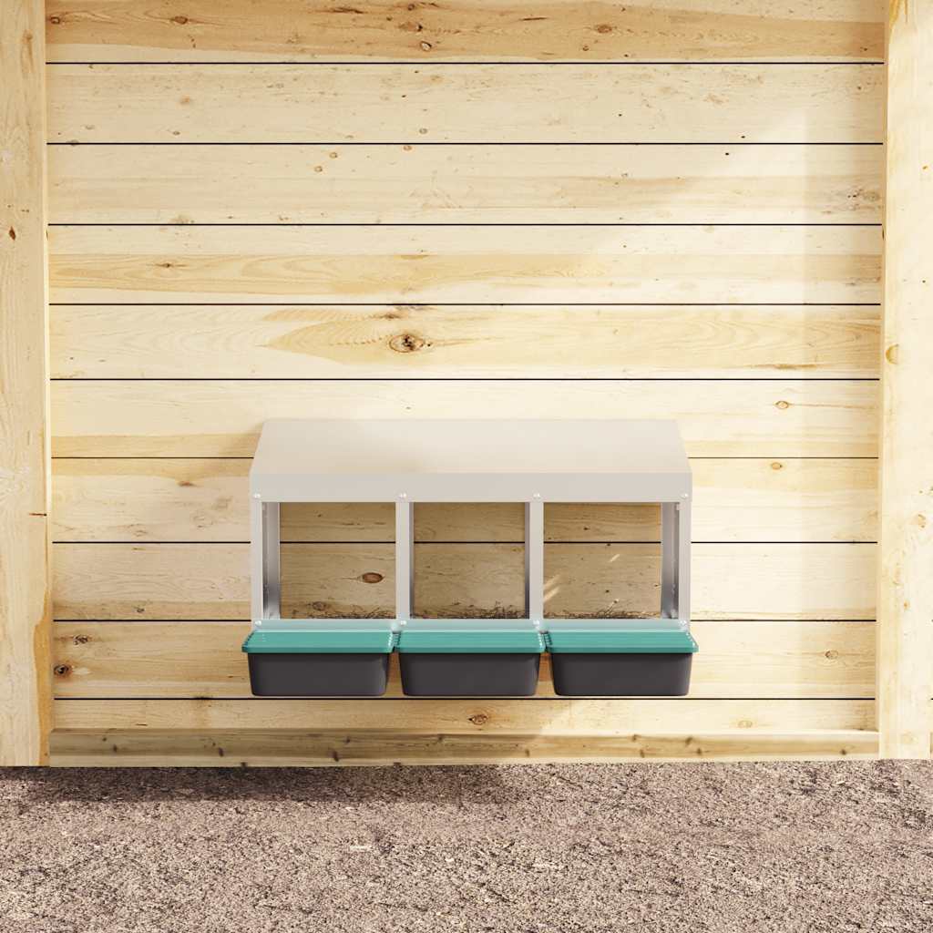 Kanan Pesälaatikko 3 Lokeroa Seinälle Kiinnitettävä Galvanoitu Teräs