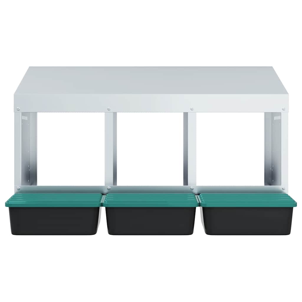 Kanan Pesälaatikko 3 Lokeroa Seinälle Kiinnitettävä Galvanoitu Teräs