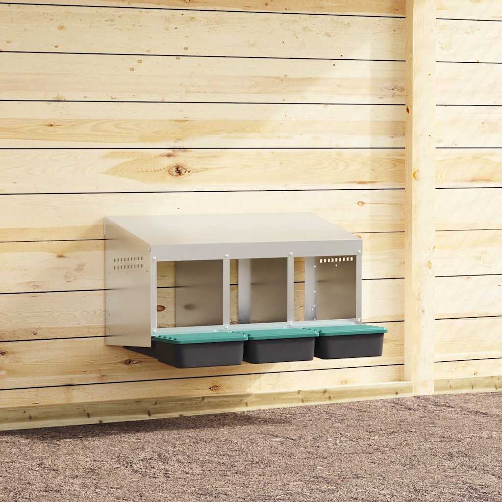 Kanan Pesälaatikko 3 Lokeroa Seinälle Kiinnitettävä Galvanoitu Teräs