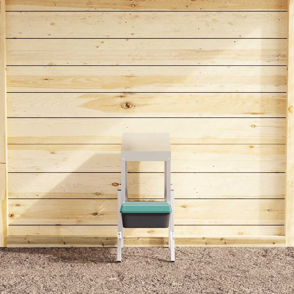 Kanan Pesälaatikko 2 Lokeroa Jaloilla Galvanoitu Teräs