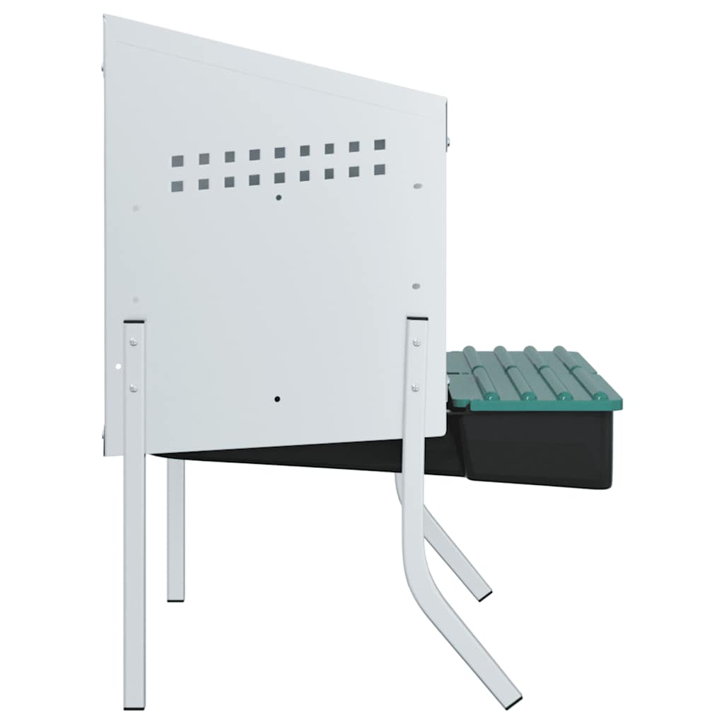 Kanan Pesälaatikko 2 Lokeroa Jaloilla Galvanoitu Teräs