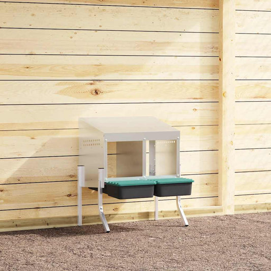 Kanan Pesälaatikko 2 Lokeroa Jaloilla Galvanoitu Teräs