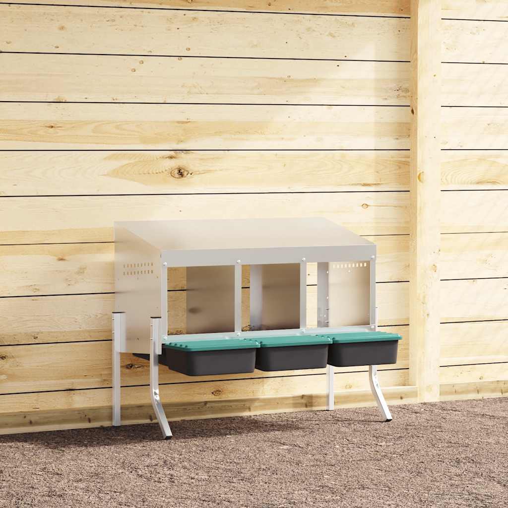 Kanan Pesälaatikko 2 Lokeroa Jaloilla Galvanoitu Teräs