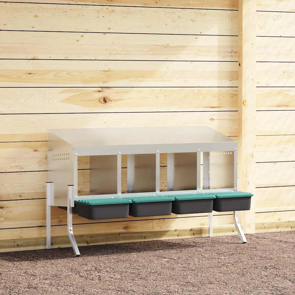 Kanan Pesälaatikko 2 Lokeroa Jaloilla Galvanoitu Teräs