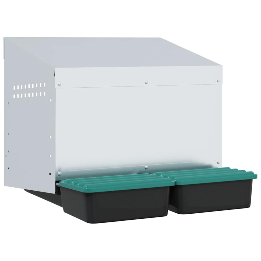 Kananpesälaatikko 2 Lokeroa Seinäkiinnitys Sinkitty Teräs