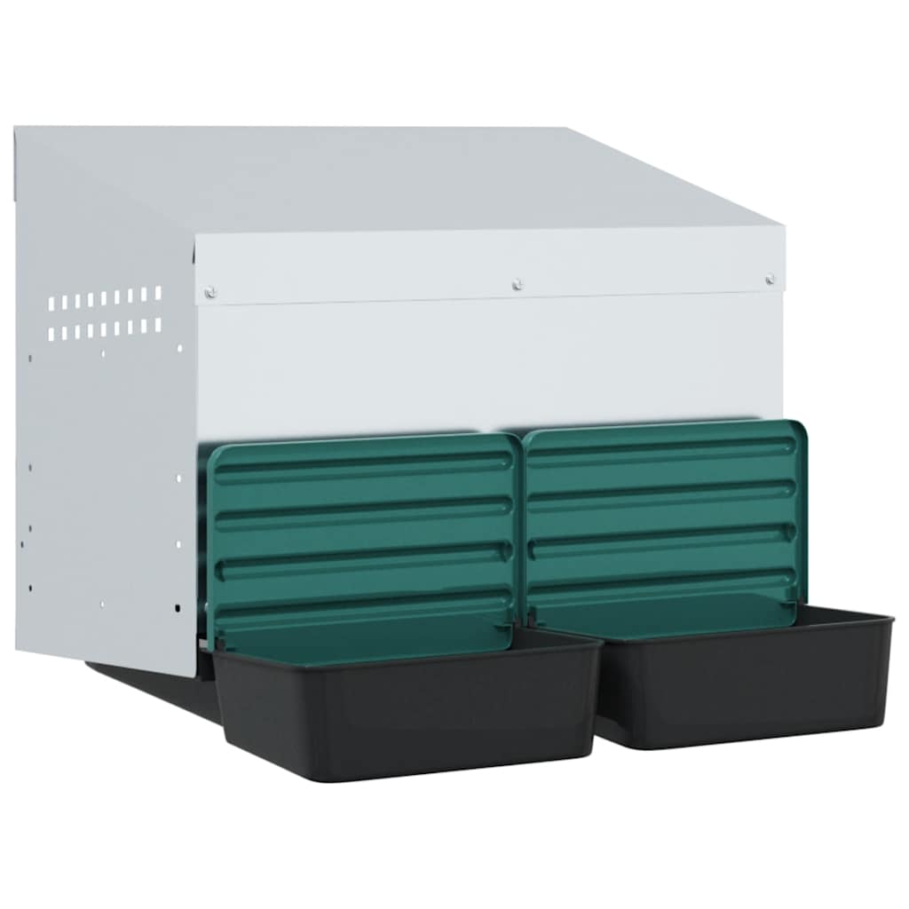 Kananpesälaatikko 2 Lokeroa Seinäkiinnitys Sinkitty Teräs