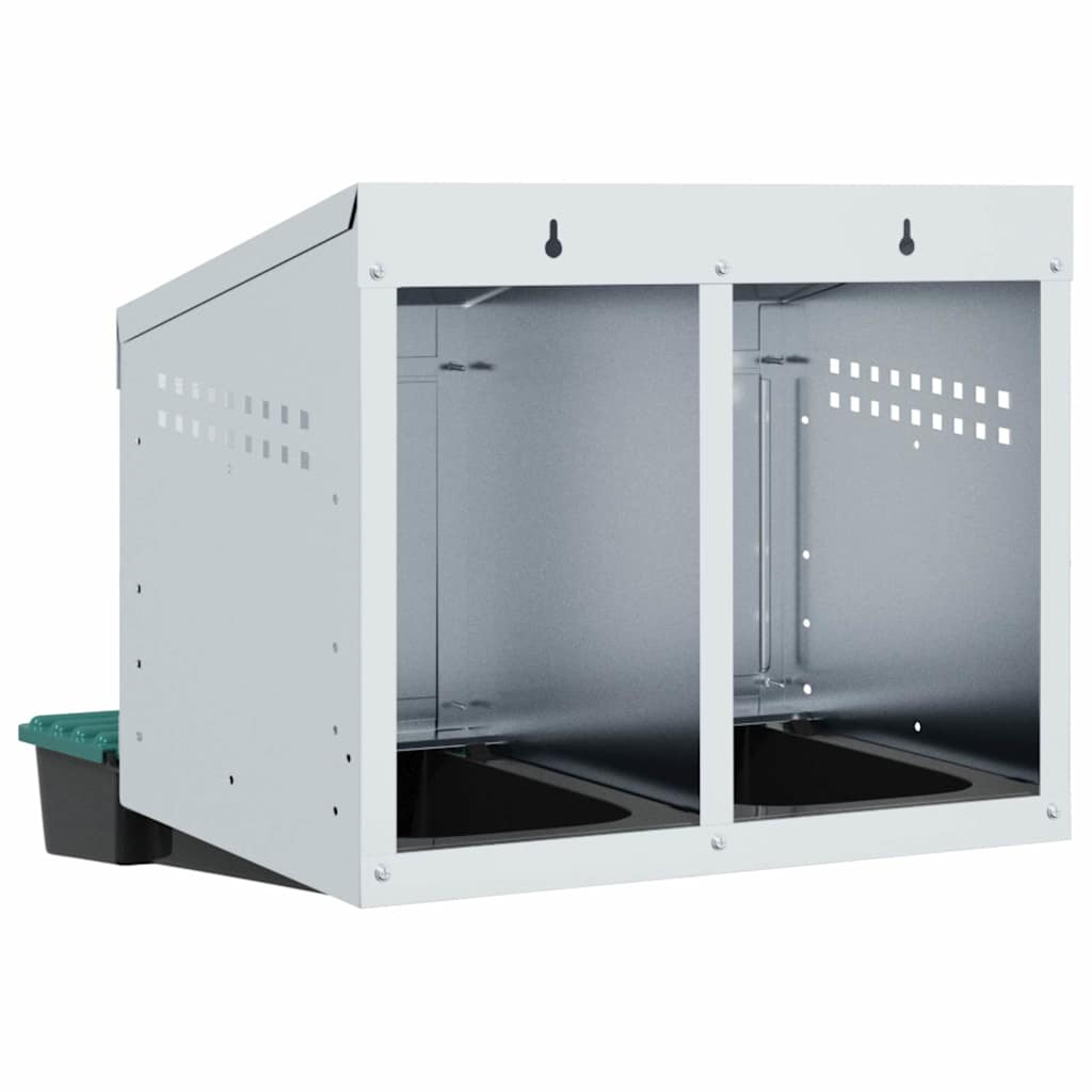 Kananpesälaatikko 2 Lokeroa Seinäkiinnitys Sinkitty Teräs