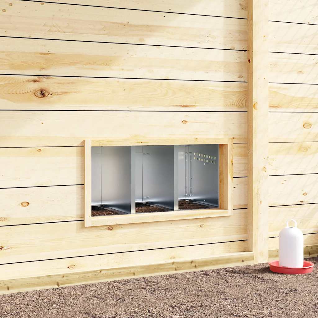 Kanan Pesälaatikko 3 Lokeroa Jaloilla Galvanoitu Teräs