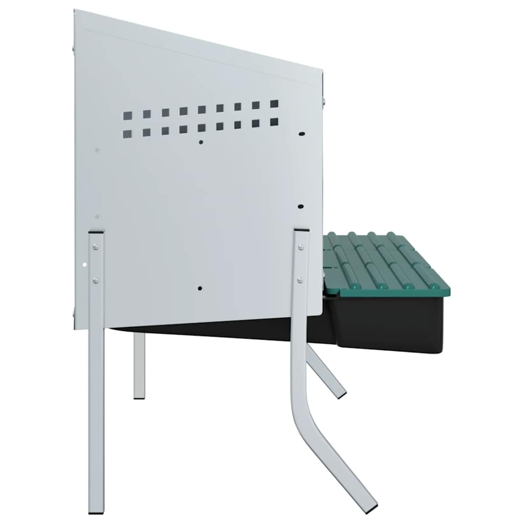 Kanan Pesälaatikko 3 Lokeroa Jaloilla Galvanoitu Teräs