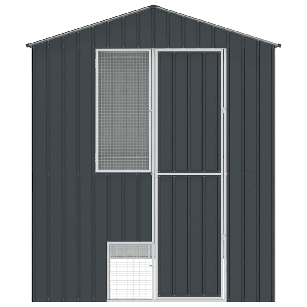 Lintuhäkki Antrasiitti 215 X 210 X 247 Cm Galvanoitu Teräs