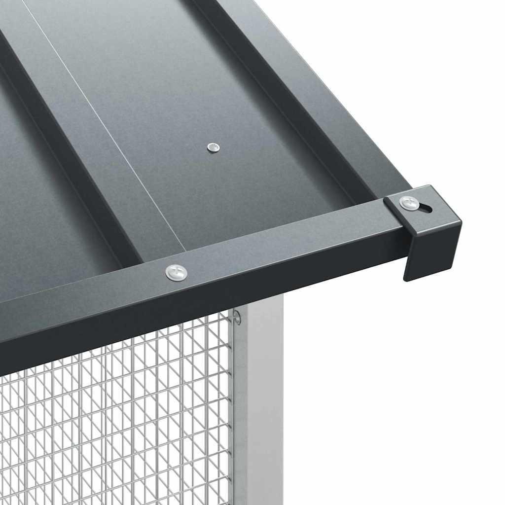 Lintuhäkki Antrasiitti 215 X 208 X 247 Cm Galvanoitu Teräs