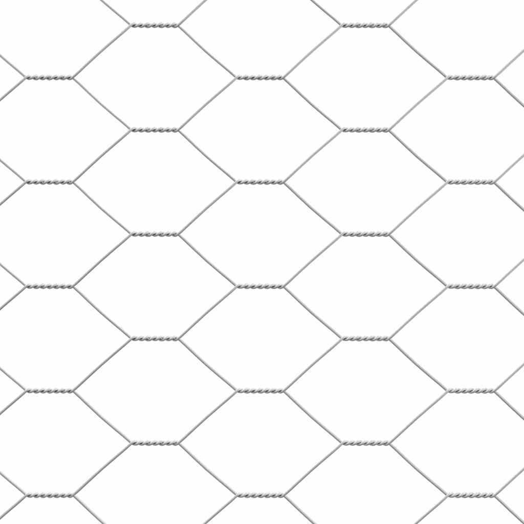 Kanahäkki Hopea 600 X 200 X 198.5 Cm Galvanoitu Teräs