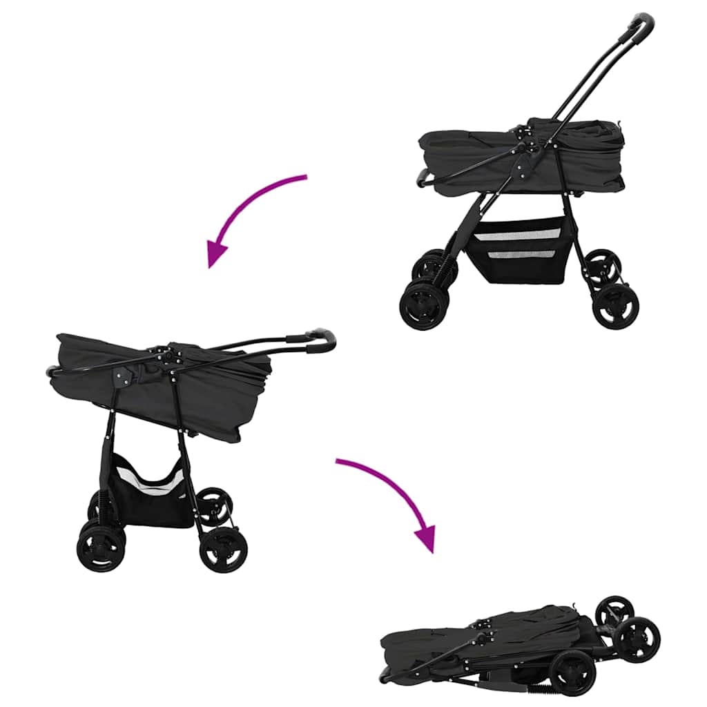 Käytävä Lemmikkiratkaisu Säädettävä Musta 81 X 47 X 99 Cm