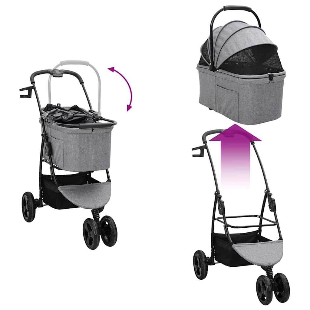 Käytävä Lemmikkiratkaisu Säädettävä Harmaa 78 X 54 X 101 Cm