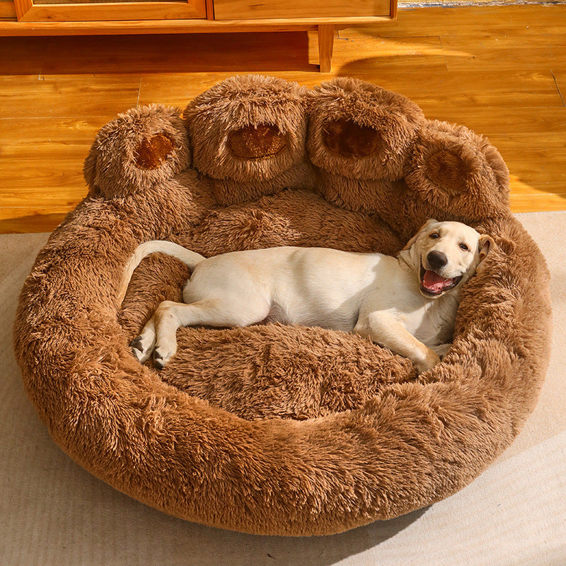 Kennel Lämmin Medium Large Dog Corgi Kultainennoutaja Bed Fleecevuorattu sohvapatja