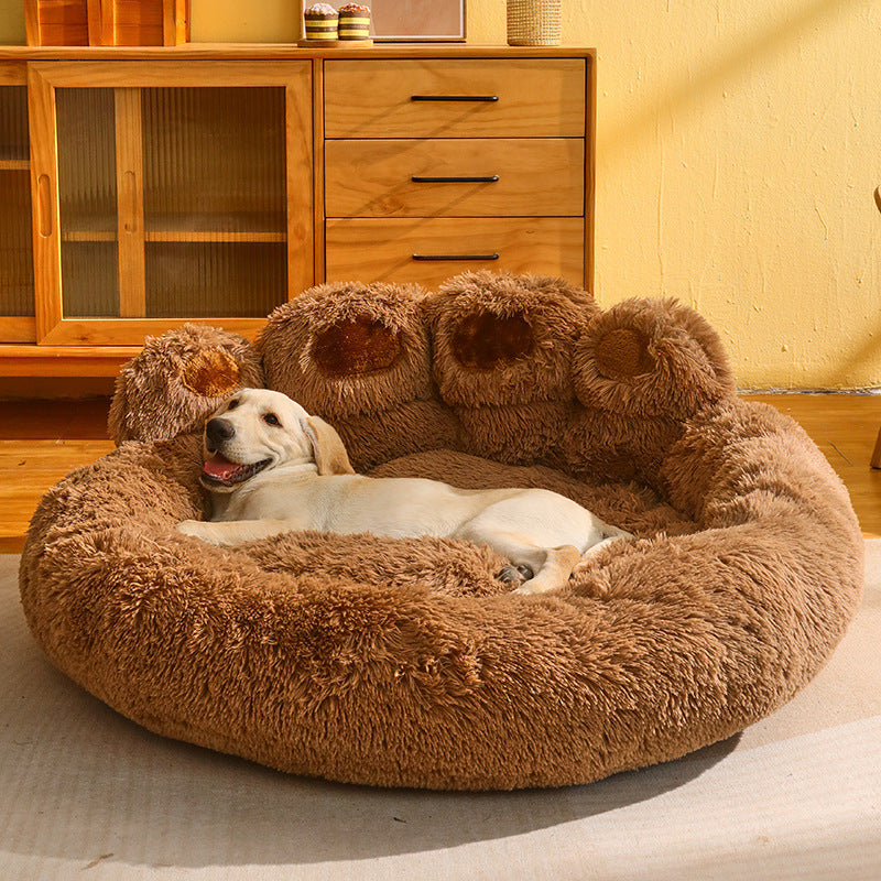 Kennel Lämmin Medium Large Dog Corgi Kultainennoutaja Bed Fleecevuorattu sohvapatja