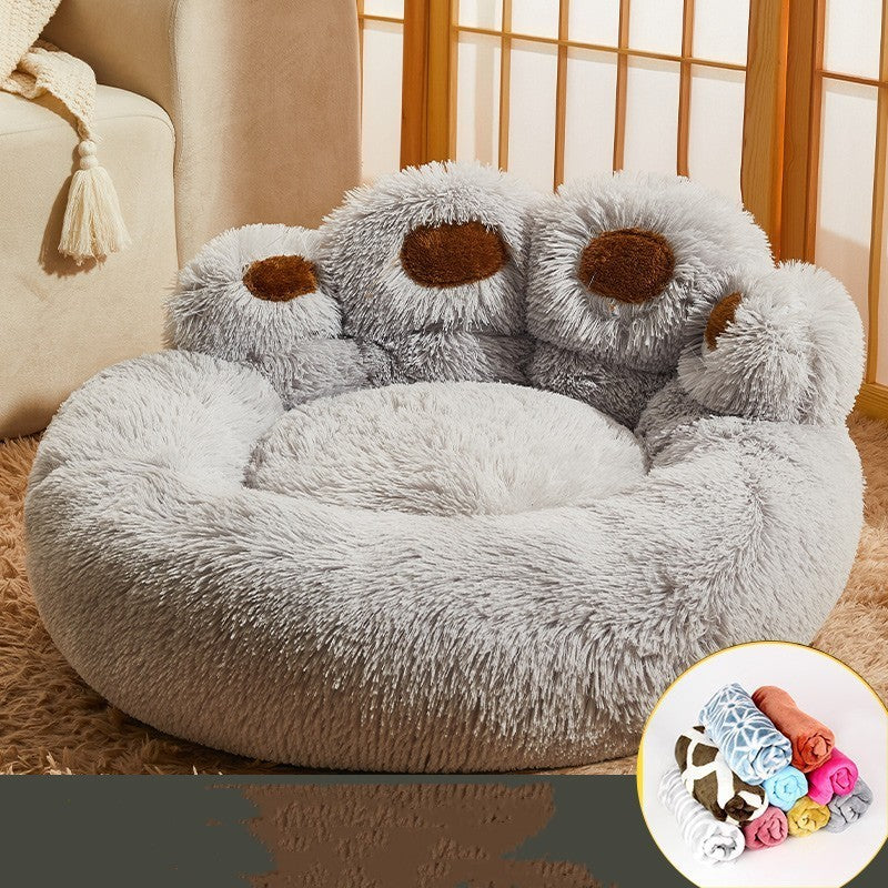 Kennel Lämmin Medium Large Dog Corgi Kultainennoutaja Bed Fleecevuorattu sohvapatja