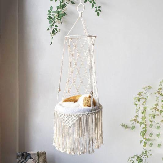 Macrame-roikkuva lemmikkisänky